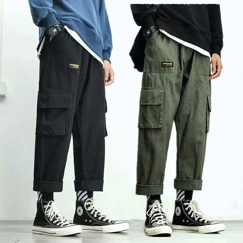 Cotton Cargo Pants Mens 2020 Summer Spring Straight Loose Multi-Pockets Male Harem Pants Sports Joggers Capri Casual Trousers
Cotton Cargo Pants Mens 2020 Summer Spring Straight Loose Multi-Pockets Male Harem Pants Sports Joggers Capri Casual Trousers