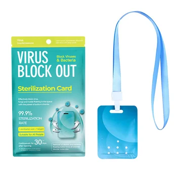 Sterilization Lanyard Protection Card Virus Shut Out Space Air Sterilization Card Disinfection Deodorant Sterilize Card