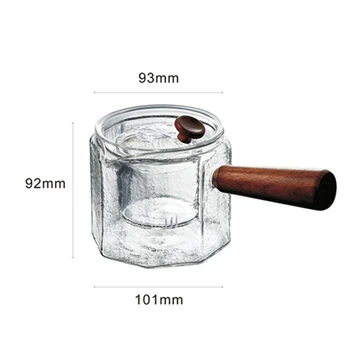 Cup Wooden handle Hammer pattern Heat resistant glass jug Side handles Cook the teapot flower teapot resistant side square pot
Cup Wooden handle Hammer pattern Heat resistant glass jug Side handles Cook the teapot flower teapot resistant side square pot