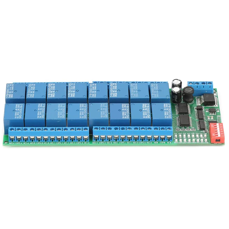 Hot Sale DC12V Relay 16 Channel RS485 Relay Module RTU Relay Board PLC Controller Serial Port Switch 485 Relay
Hot Sale DC12V Relay 16 Channel RS485 Relay Module RTU Relay Board PLC Controller Serial Port Switch 485 Relay
