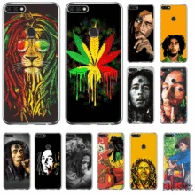 Capa de telefone para huawei honor 6a 6c 7a 8 8x 8 9 9x 10 vista 20 lite pro jogar capa dura bob marleys leão rasta reggae diy(China)
