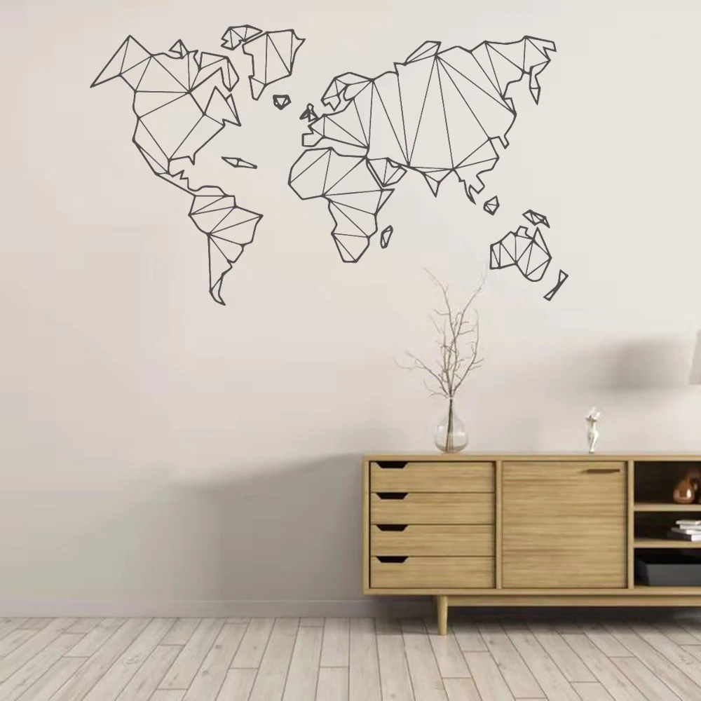 Large Size Geometric World Map Wall Sticker Vinyl Mural Removable Stickers Home Living Room Decoration Accessories Bedroo
Large Size Geometric World Map Wall Sticker Vinyl Mural Removable Stickers Home Living Room Decoration Accessories Bedroo