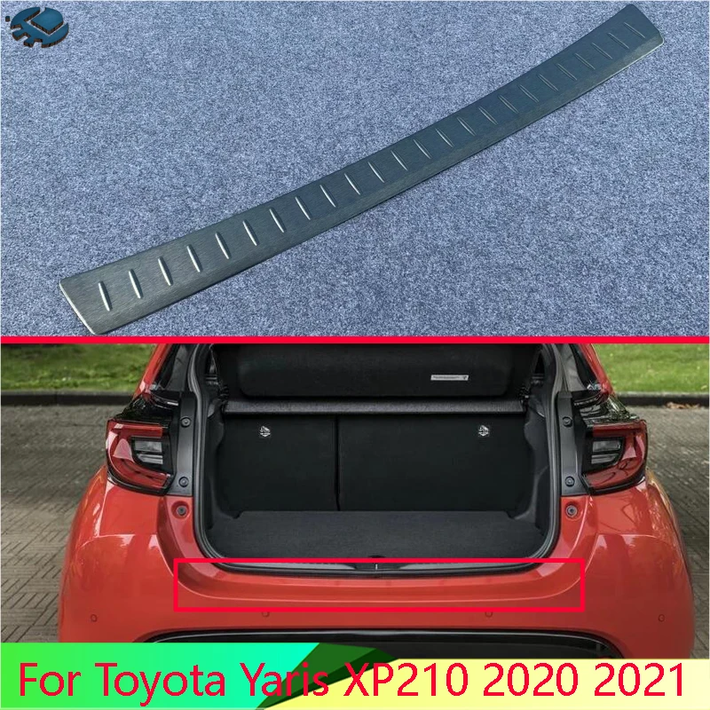 Для Toyota Yaris XP210 2020 2021 Нержавеющая сталь защита заднего бампера оконный порог