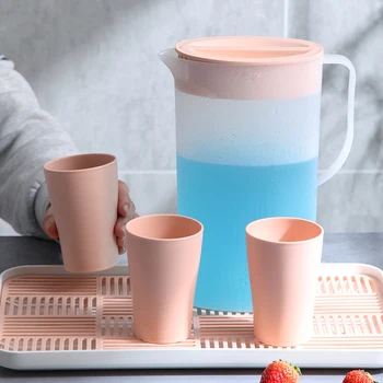 WORTHBUY Large Capacity Plastic Water Jug Heat insulation Water Kettle For Juice Water Pot Bottle Reusable Kitchen Drinkware
WORTHBUY Large Capacity Plastic Water Jug Heat insulation Water Kettle For Juice Water Pot Bottle Reusable Kitchen Drinkware