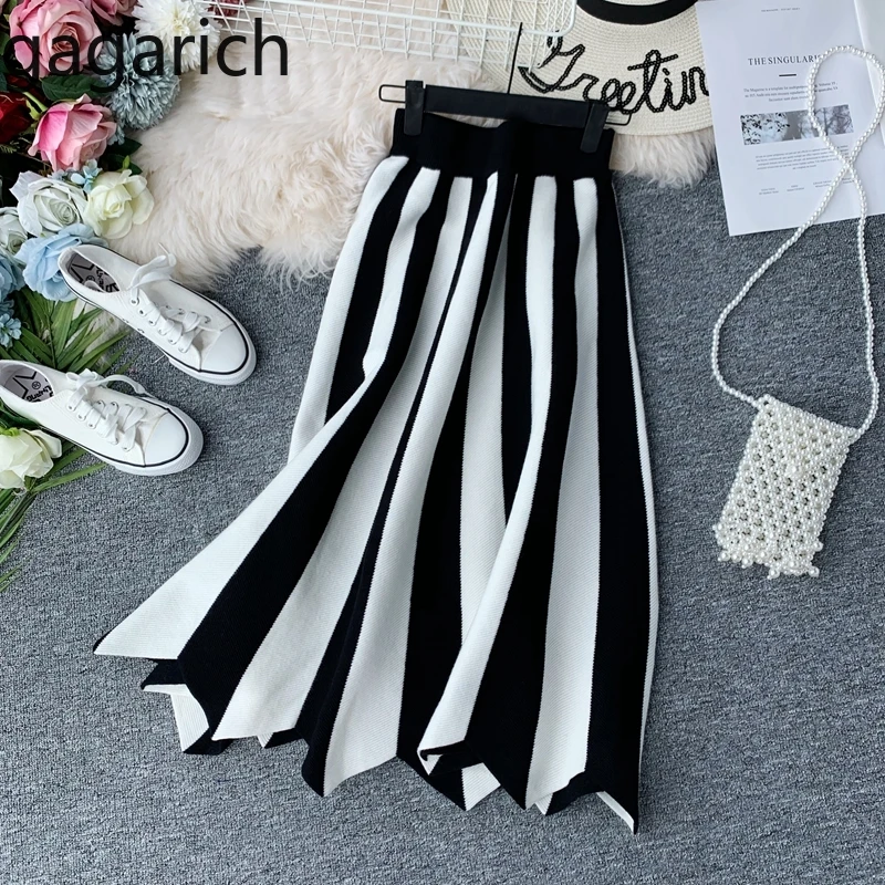 Gagarich Women Skirt Fashion 2019 Casual Striped Irregular Knitted A-line Female Elegant Midi High Waist Skirts
Gagarich Women Skirt Fashion 2019 Casual Striped Irregular Knitted A-line Female Elegant Midi High Waist Skirts