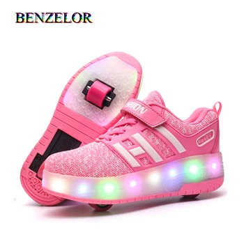 2020 Wheelys Glowing Illuminated Sneakers With Wheels Shoes Roller Led Shoes Kids Girls Children Boys Light Up Luminous
2020 Wheelys Glowing Illuminated Sneakers With Wheels Shoes Roller Led Shoes Kids Girls Children Boys Light Up Luminous