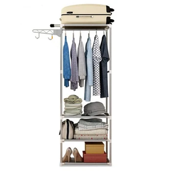 Assembly Floor Shelf for Clothes Coat Rack Hanger Standing Metal Non-Woven Fabric Wardrobe for Clothing Storage Shelves 
Assembly Floor Shelf for Clothes Coat Rack Hanger Standing Metal Non-Woven Fabric Wardrobe for Clothing Storage Shelves