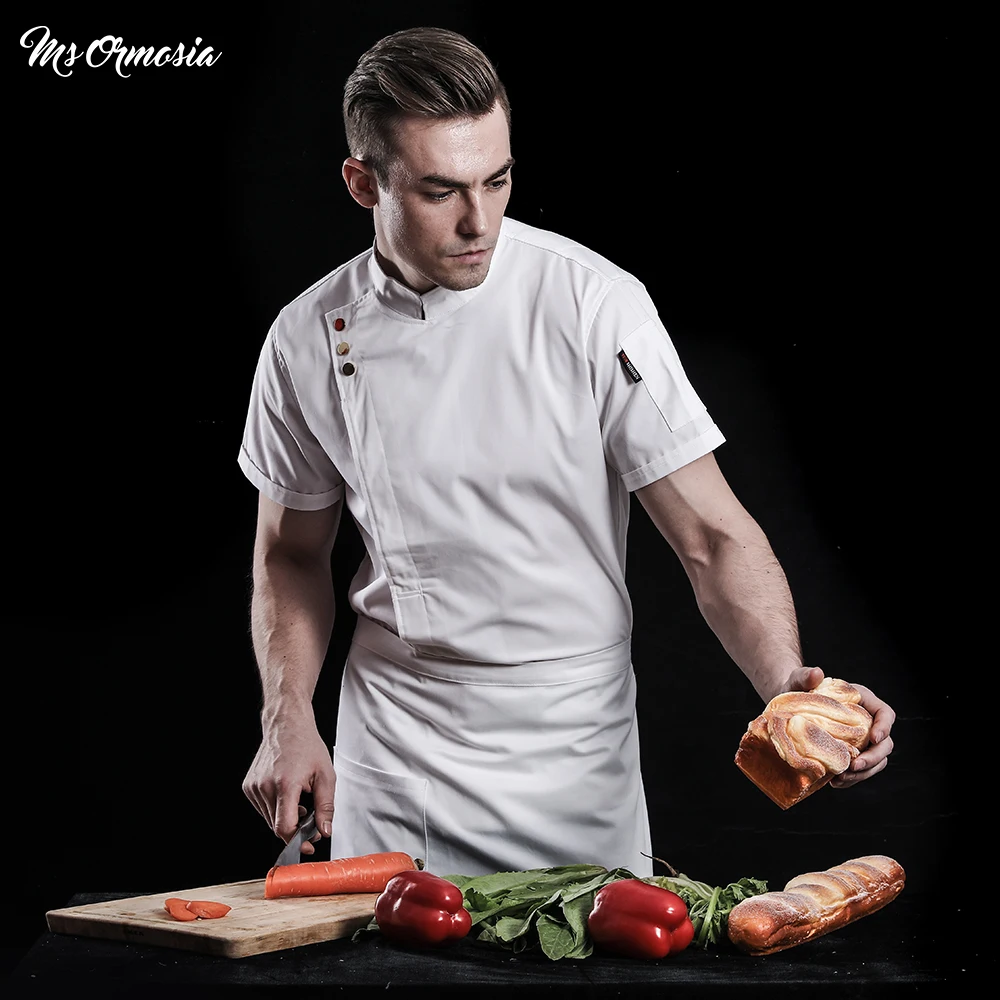 customizable wholesale Unisex Breathable Short Sleeve Professional Chef Uniform cooking Jacket Bakery Chef working Uniform new
customizable wholesale Unisex Breathable Short Sleeve Professional Chef Uniform cooking Jacket Bakery Chef working Uniform new