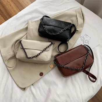 PU Leather Women Handbags Ladies Chain Travel Solid Color Shoulder Bag Totes Chain Female Elegant Shoulder Handbags
PU Leather Women Handbags Ladies Chain Travel Solid Color Shoulder Bag Totes Chain Female Elegant Shoulder Handbags