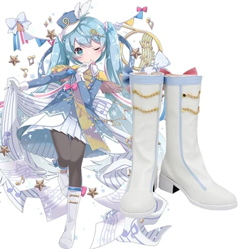 New Vocaloid 2020 Snow Miku Cosplay Shoes Hatsune Miku Cosplay Boots Carnival/Halloween Party Cosplay Shoes for Women
New Vocaloid 2020 Snow Miku Cosplay Shoes Hatsune Miku Cosplay Boots Carnival/Halloween Party Cosplay Shoes for Women