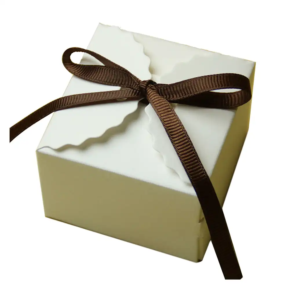 50pcs paper wedding favor mini packaging with ribbon vintage diy