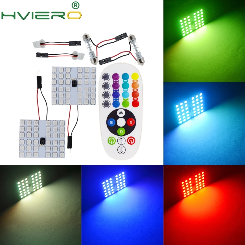 2X DC 12V T10 RGB 5050 36SMD Colorful Auto Led BA9S Remote Control Panel Interior Auto Lamp Reading Dome Festoon Adapter Light
2X DC 12V T10 RGB 5050 36SMD Colorful Auto Led BA9S Remote Control Panel Interior Auto Lamp Reading Dome Festoon Adapter Light