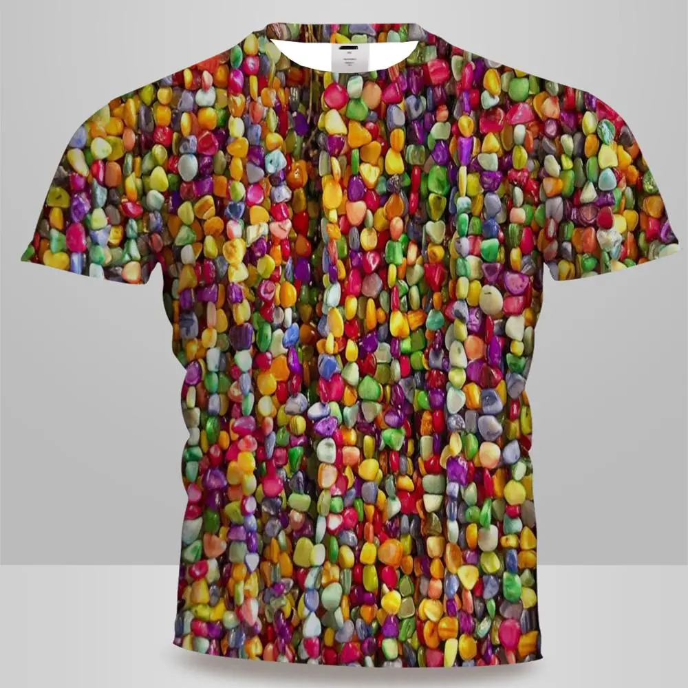 UNEY Men's Colored Stone T-Shirt Short Rainbow Pebbles Tops Tees 3D Pattern Shirt Men/Woman Shirt Rack Tees Color Block
UNEY Men's Colored Stone T-Shirt Short Rainbow Pebbles Tops Tees 3D Pattern Shirt Men/Woman Shirt Rack Tees Color Block