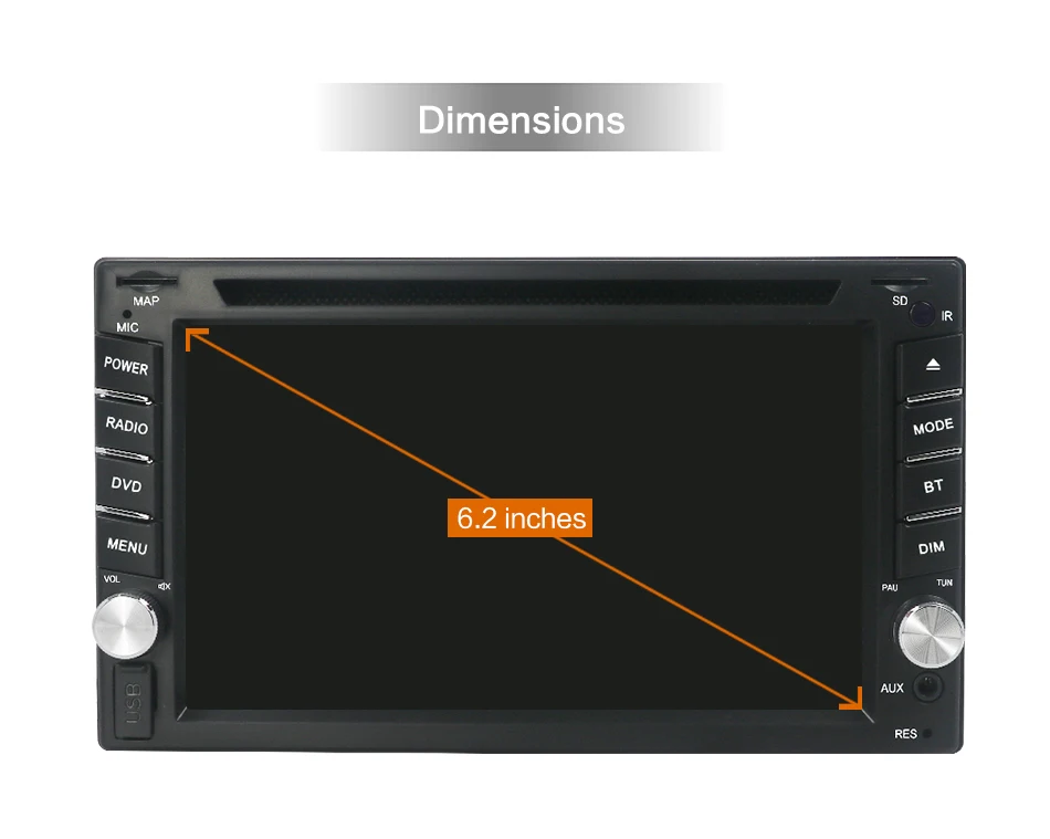 Discount 2 din Car Multimedia dvd player universal monitor USB SD Audio GPS stereo in dash Bluetooth auto free Camera Canbus 16