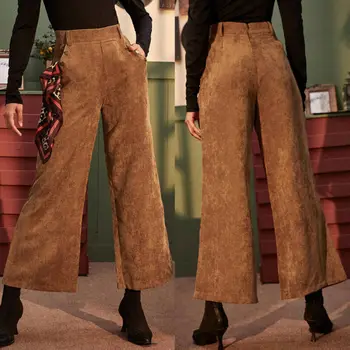 Winter Fashion Women Casual High Waist Vintage Corduroy Casual Loose Wide Leg Long Bell-bottom Pants
Winter Fashion Women Casual High Waist Vintage Corduroy Casual Loose Wide Leg Long Bell-bottom Pants