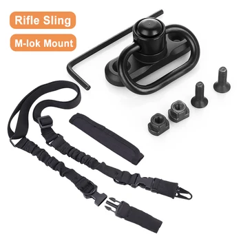 2 Point Tactical Rifle Sling and M-lok QD Sling Mount Adapter Swivel Rifle Sling Strap Adjustable with Larger Metal Hooks
2 Point Tactical Rifle Sling and M-lok QD Sling Mount Adapter Swivel Rifle Sling Strap Adjustable with Larger Metal Hooks
