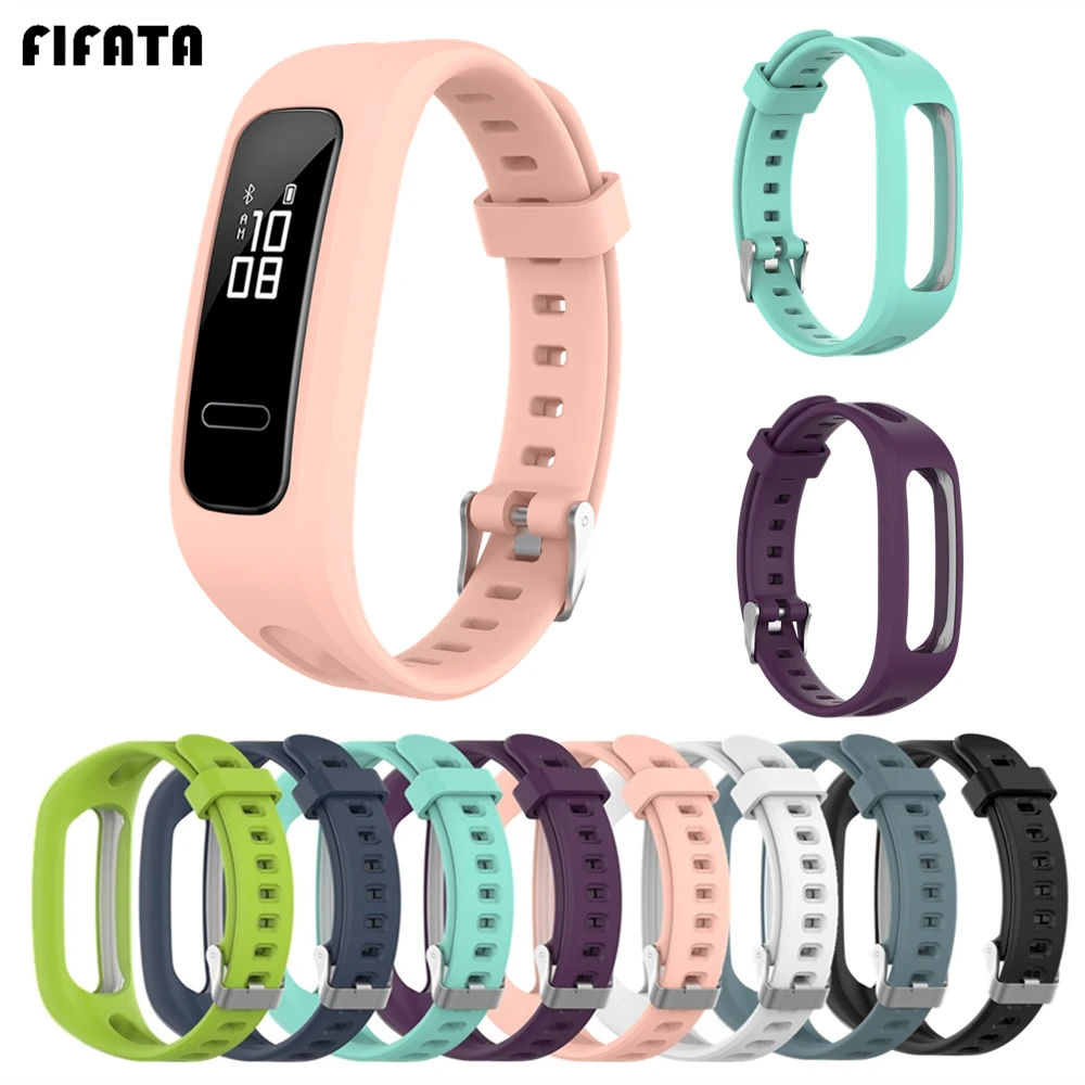 Мягкий силиконовый браслет FIFATA наручный ремешок для Honor Band 4 версия бега умный