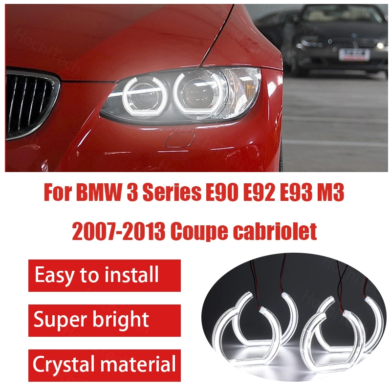 Day Light Cut Style LED Angel Eyes Kit Halo Ring for BMW 3 Series E90 E92 E93 M3 2007-2013 Coupe Cabriolet Crystal Angel Eyes
Day Light Cut Style LED Angel Eyes Kit Halo Ring for BMW 3 Series E90 E92 E93 M3 2007-2013 Coupe Cabriolet Crystal Angel Eyes