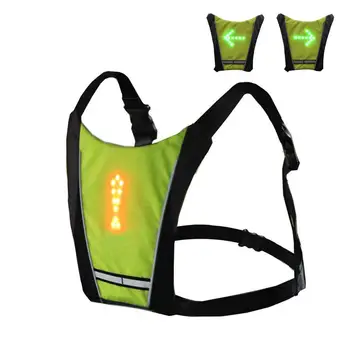 High Visibility Wireless Control LED Turn Signal Reflective Cycling Vest Safety Running Night
High Visibility Wireless Control LED Turn Signal Reflective Cycling Vest Safety Running Night