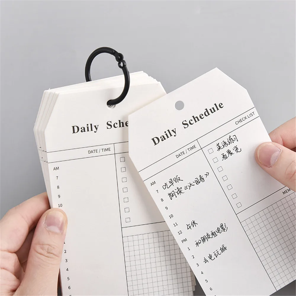 52 Sheets Simple Style Memo Pads Metal Ring Daily Schedule To Do List Note Pad Message Notes School Stationery Office Supplies
52 Sheets Simple Style Memo Pads Metal Ring Daily Schedule To Do List Note Pad Message Notes School Stationery Office Supplies