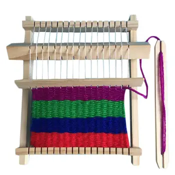 Wooden Knitter Toys Children DIY Handmade Woolen Yarn Weaving Machine Educational Knitter for Girl Boy (Khaki)
Wooden Knitter Toys Children DIY Handmade Woolen Yarn Weaving Machine Educational Knitter for Girl Boy (Khaki)