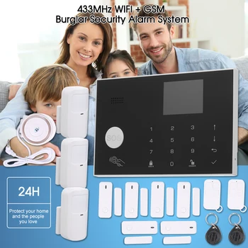 Wifi GSM Alarm System Intercom Remote Control Autodial TFT 433MHz Detectors 3 Wired Defense zones 100 Wireless Defense
Wifi GSM Alarm System Intercom Remote Control Autodial TFT 433MHz Detectors 3 Wired Defense zones 100 Wireless Defense