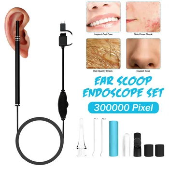 Medical In Ear Cleaning Endoscope Spoon Mini Camera Ear Picker Ear Wax Removal Visual Ear Mouth Nose Otoscope Support Android PC
Medical In Ear Cleaning Endoscope Spoon Mini Camera Ear Picker Ear Wax Removal Visual Ear Mouth Nose Otoscope Support Android PC