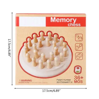 Children's Wooden Memory Chess Game Fun Building Blocks Board Educational Games N1HB
Children's Wooden Memory Chess Game Fun Building Blocks Board Educational Games N1HB