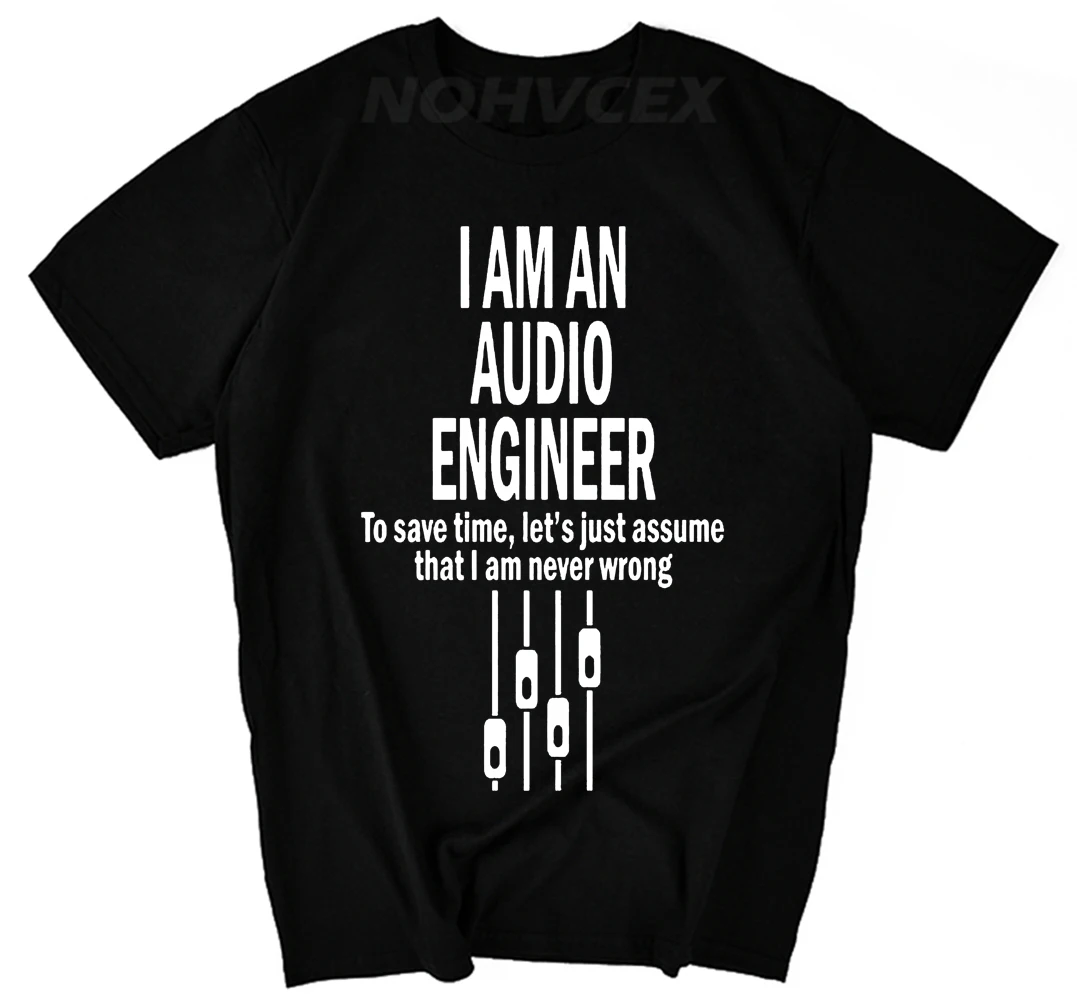 I'm An Audio Engineer T Shirt Funny Men Cool Work Soft Sound Engineer Explained mens Clothing cotton
I'm An Audio Engineer T Shirt Funny Men Cool Work Soft Sound Engineer Explained mens Clothing cotton