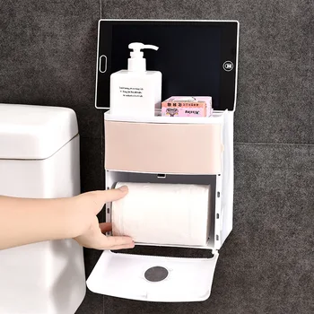 Creative double-decker waterproof bathroom tissue box toilet no mark paste toilet receiving box no punch paper towel draw
Creative double-decker waterproof bathroom tissue box toilet no mark paste toilet receiving box no punch paper towel draw