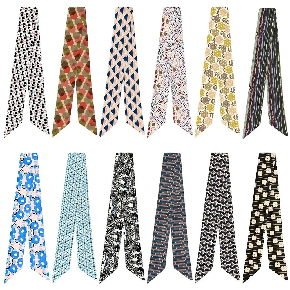 New Design Scarf Korean Printed Small Silk Scarf For Women Girl Handle Bag Ribbons Fashion Comfortable Long Skinny Scarves
New Design Scarf Korean Printed Small Silk Scarf For Women Girl Handle Bag Ribbons Fashion Comfortable Long Skinny Scarves