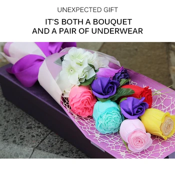 Skin-Friendly And Comfortable Rose Bouquet Panties Gift Box Valentine Day Gift Lace Sexy Panties Kit Girlfriend Women Wife Wear
Skin-Friendly And Comfortable Rose Bouquet Panties Gift Box Valentine Day Gift Lace Sexy Panties Kit Girlfriend Women Wife Wear