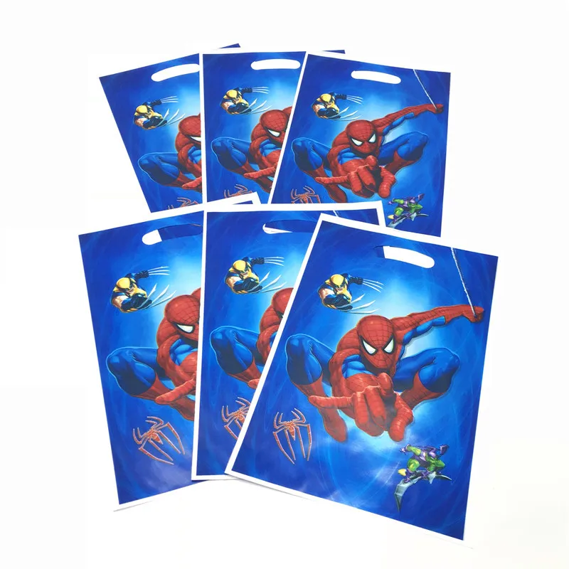 10pcs/lot Spiderman Theme Party Gift Bag Party Decoration Plastic Candy Bag Loot Bag For Kids Festival Disposable Party Supplies
10pcs/lot Spiderman Theme Party Gift Bag Party Decoration Plastic Candy Bag Loot Bag For Kids Festival Disposable Party Supplies