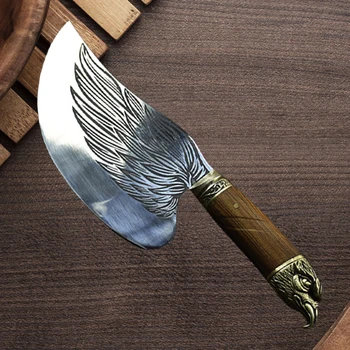 Handmade Forged Kitchen Chinese Chef Knife Meat Cleaver Slaughter Knife Vegetable Cutter Kitchen Chopper Cooking Tools
Handmade Forged Kitchen Chinese Chef Knife Meat Cleaver Slaughter Knife Vegetable Cutter Kitchen Chopper Cooking Tools