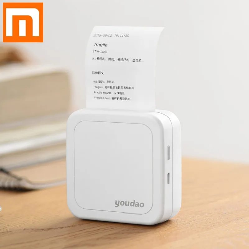 New Xiaomi Youdao Pocket Printer GT1 Bluetooth Portable Printer Phone Photo Printer Pocket Mini Sticker Thermal Printer
New Xiaomi Youdao Pocket Printer GT1 Bluetooth Portable Printer Phone Photo Printer Pocket Mini Sticker Thermal Printer
