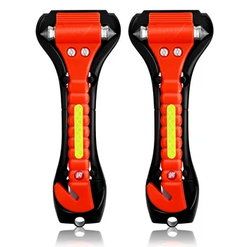 2PCS Car Safety Hammer Life Saving Escape Emergency Hammer Seat Belt Cutter Window Glass Breaker Car Rescue Red Hammer
2PCS Car Safety Hammer Life Saving Escape Emergency Hammer Seat Belt Cutter Window Glass Breaker Car Rescue Red Hammer