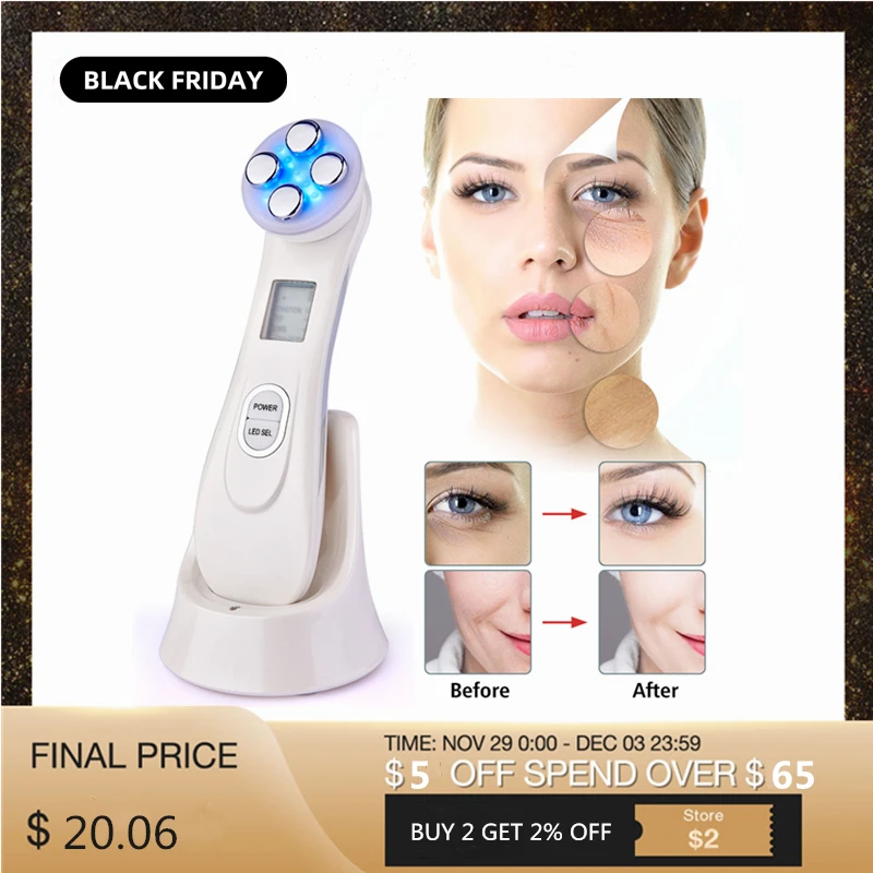 Drop ship 5 in 1 RF Radio Frequency LED Photon Moisturize Acne Blackhead Removal Skin Rejuvenation Skin Tighten Face Care Tool
Drop ship 5 in 1 RF Radio Frequency LED Photon Moisturize Acne Blackhead Removal Skin Rejuvenation Skin Tighten Face Care Tool