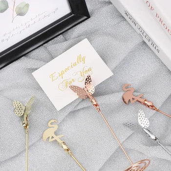1PC Romantic Butterfly Flamingo Shape Card Holder Photo Metal Clip Table Stand Clamps Stand Wedding Supply Home Desktop Decor
1PC Romantic Butterfly Flamingo Shape Card Holder Photo Metal Clip Table Stand Clamps Stand Wedding Supply Home Desktop Decor