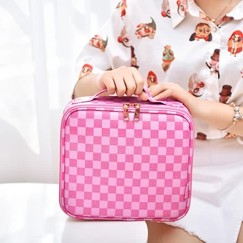 Portable Makeup Bag Brushes Cosmetics Case Bags Spaced Compartment Organizer Travel Beauty Toiletry Box neceser maquillaje
Portable Makeup Bag Brushes Cosmetics Case Bags Spaced Compartment Organizer Travel Beauty Toiletry Box neceser maquillaje