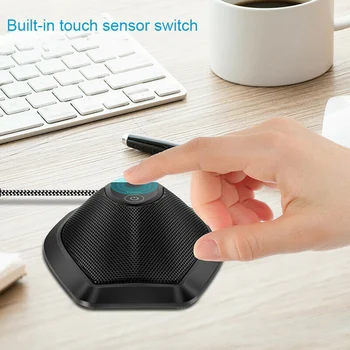 LED Indicator USB Plug Mute Table Top Anti-oxidation Easy Use Touch Control Conference Microphone Plug And Play Omnidirectional
LED Indicator USB Plug Mute Table Top Anti-oxidation Easy Use Touch Control Conference Microphone Plug And Play Omnidirectional