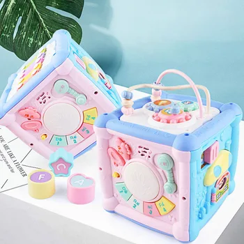 Children Clapping Drum Music Hand Clapping Drum Multi-functional Wisdom Cube Hexahedron Early Education 0-12 Educational Toys
Children Clapping Drum Music Hand Clapping Drum Multi-functional Wisdom Cube Hexahedron Early Education 0-12 Educational Toys
