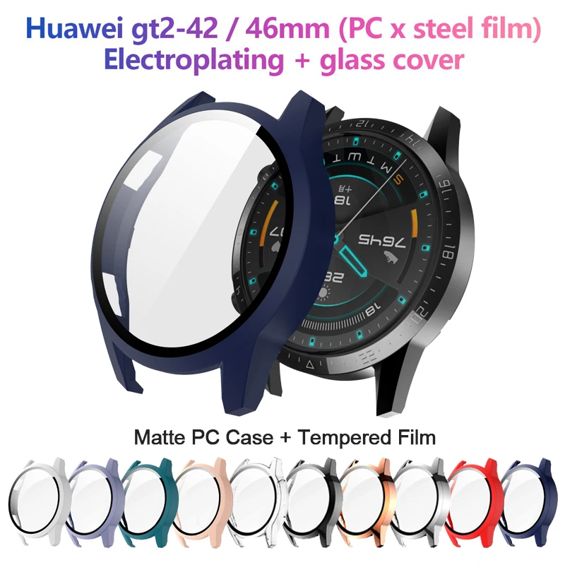 2 in 1 is suitable for Huawei Watch GT2 Matte PC Case + Tempered film integrated Case Protection Cover GT2 Case 46mm/42mm
2 in 1 is suitable for Huawei Watch GT2 Matte PC Case + Tempered film integrated Case Protection Cover GT2 Case 46mm/42mm