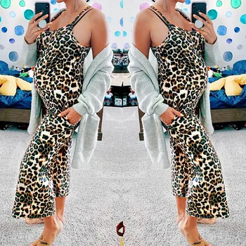 Leopard print Clothing For Pregnant Woman Summer Sleeveless Maternity Jumpsuits V-neck Pregnancy Pants Trousers with Pocket D30
Leopard print Clothing For Pregnant Woman Summer Sleeveless Maternity Jumpsuits V-neck Pregnancy Pants Trousers with Pocket D30