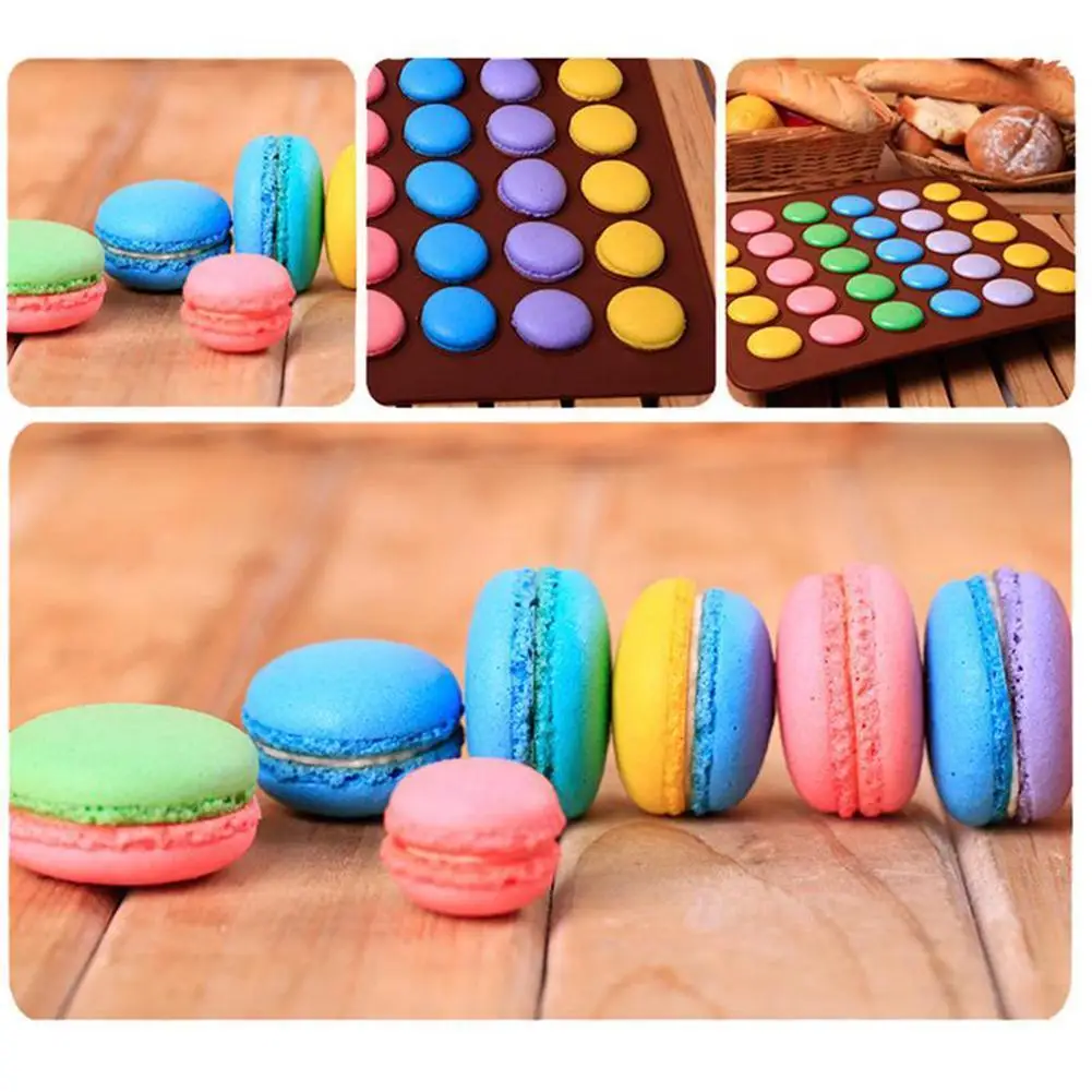 48-cavity Diy Non-stick Macaron Mould Bakeware Baking Kitchen Oven Baking Mold Sheet Tools Mat Macaroon Silicone Pastry Mat S6L0
48-cavity Diy Non-stick Macaron Mould Bakeware Baking Kitchen Oven Baking Mold Sheet Tools Mat Macaroon Silicone Pastry Mat S6L0
