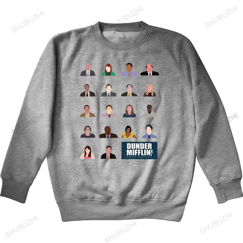 Мужская Осенняя Толстовка черная толстовка бренда Dunder Mifflin Inc бумажная с