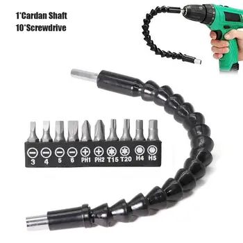 10PCS Screwdriver Drill Bit Set Multifunctional Extension Shaft for Electric Drill Flexible Shaft Bits Extention Screwdriver Bit
10PCS Screwdriver Drill Bit Set Multifunctional Extension Shaft for Electric Drill Flexible Shaft Bits Extention Screwdriver Bit