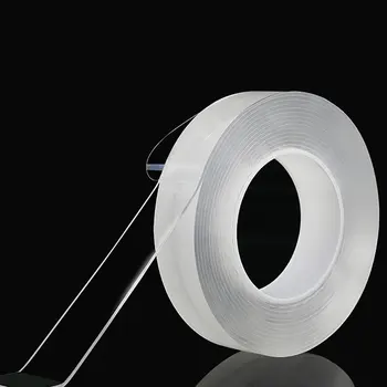 

Household Car Window Glass Tape Nano-Adhesive Film Strong Acrylic No Trace Magic Tape Invisible Tapediscount