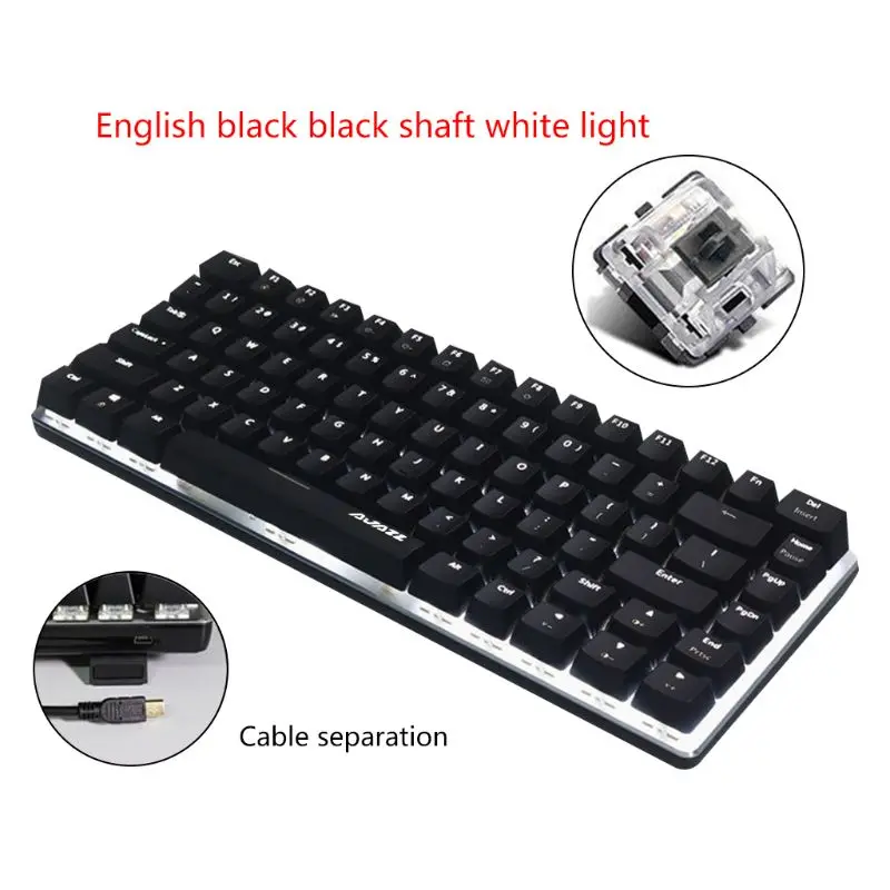 Ajazz AK33 82 Keys Mechanical Keyboard Russian/English Layout Gaming Keyboard RGB Backlight Switch Wired Keypad
Ajazz AK33 82 Keys Mechanical Keyboard Russian/English Layout Gaming Keyboard RGB Backlight Switch Wired Keypad