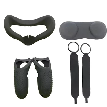 Grip Silicone Protective Cover Protective Lens Cover Face Protection Cover Controller Knuckle Straps for Oculus Quest VR
Grip Silicone Protective Cover Protective Lens Cover Face Protection Cover Controller Knuckle Straps for Oculus Quest VR