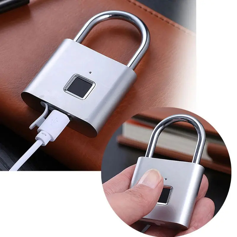 Smart Fingerprint Lock USB Charge Padlock Quick Unlock Metal Keyless Anti-theft Security Digital Lock for Door Luggage
Smart Fingerprint Lock USB Charge Padlock Quick Unlock Metal Keyless Anti-theft Security Digital Lock for Door Luggage